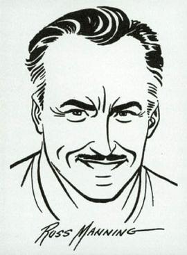 Sarjakuvataiteilija Russ Manning.